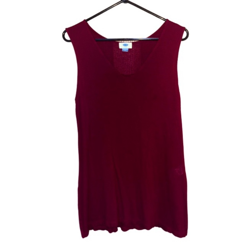 maroon burgundy lightweight midi dress | old navy | size medium